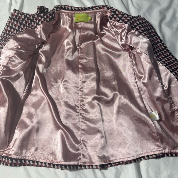 Casade Kelvin Pea Jacket Purple Pink and White Wool Bend Size XS (1) (Juniors) - Picture 6 of 16